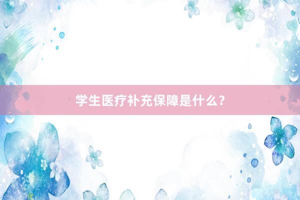 学生医疗补充保障是什么？
